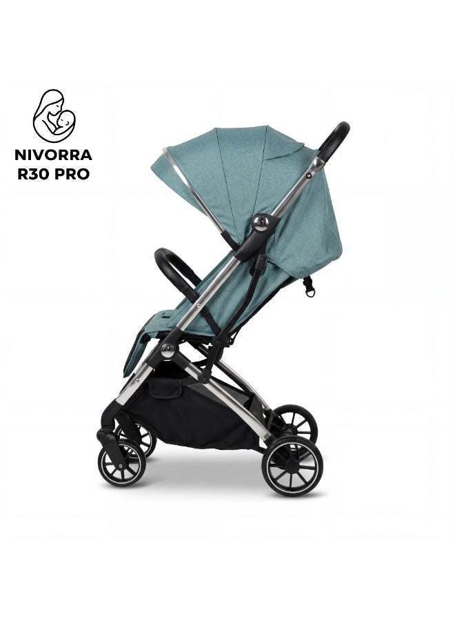 Nivorra Premium Lightweight Baby Stroller with Aluminum Frame, Leather Handle & Compact Travel Fold – Multi-Position Reclining Seat & Storage Basket-  8.5 kg - Image 5