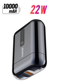 Faster 10000 mAh Power Bank - 22W Fast Charging Portable Charger - Laptop Mobile Charger Portable with 1 USB A Port & 1 USB C Port - Battery Pack For Laptop MacBook Dell iPhone Samsung - Compact Design Mini Powerbank  - Image 1