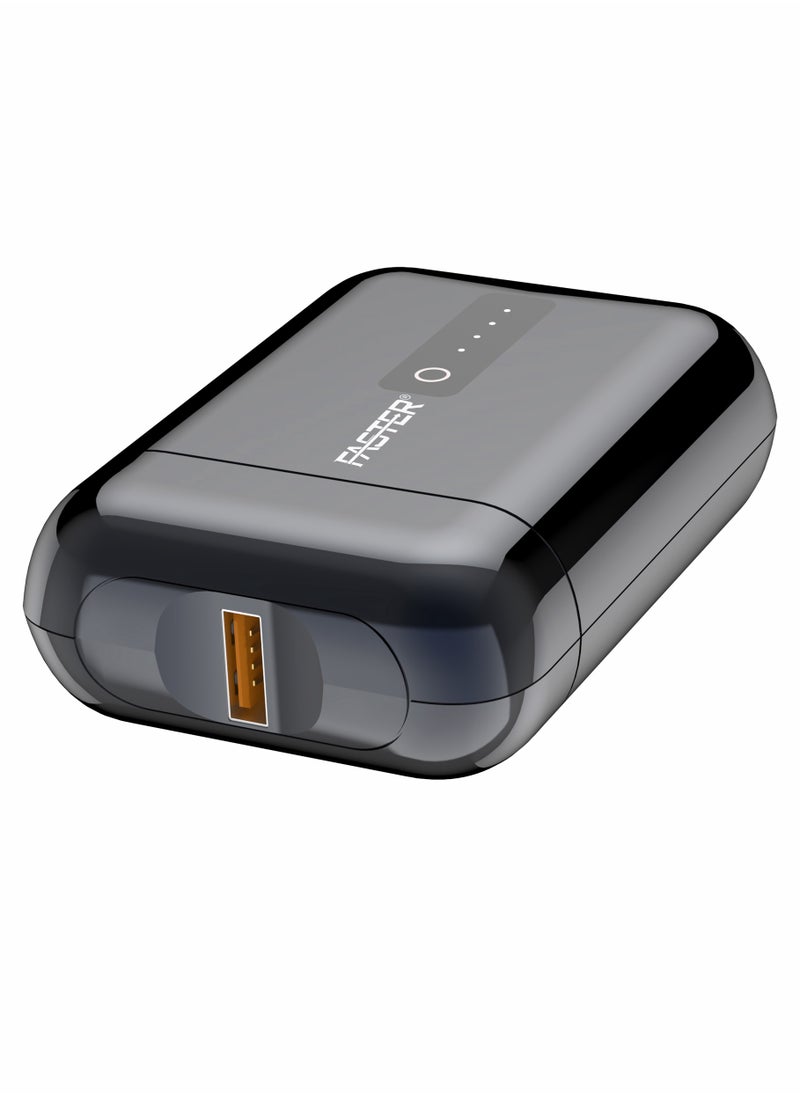 Faster - 10000 mAh Power Bank - 22.5W Fast Charging Portable Charger - Laptop Mobile Charger Portable with 1 USB A Port & 1 USB C Port - Battery Pack For Laptop MacBook Dell iPhone Samsung - Compact Design Mini Powerbank - Image 1