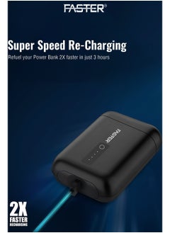 Faster 10000 mAh Power Bank - 22W Fast Charging Portable Charger - Laptop Mobile Charger Portable with 1 USB A Port & 1 USB C Port - Battery Pack For Laptop MacBook Dell iPhone Samsung - Compact Design Mini Powerbank  - Image 2
