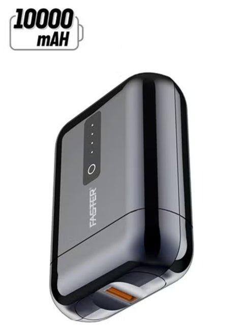 10000 mAh Power Bank - 22.5W Fast Charging Portable Charger - Laptop Mobile Charger Portable with 1 USB A Port & 1 USB C Port - Battery Pack For Laptop MacBook Dell iPhone Samsung - Compact Design Mini Powerbank
