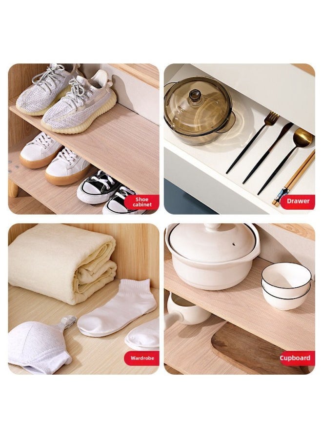 Generic - Cabinet Drawer Mildew-proof Moisture-proof Pad Paper Kitchen Oil-proof Waterproof Pad Wardrobe Shoe Cabinet Antibacterial Dust-proof Non-slip Pad Adhesion-free-Color:Thickened Dot Pattern-Specifications:0.55* 5m - Image 1