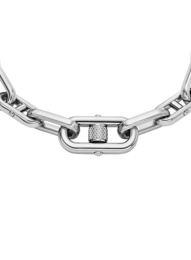 FOSSIL Texture Stainless Steel Chain Bracelet - Image 4