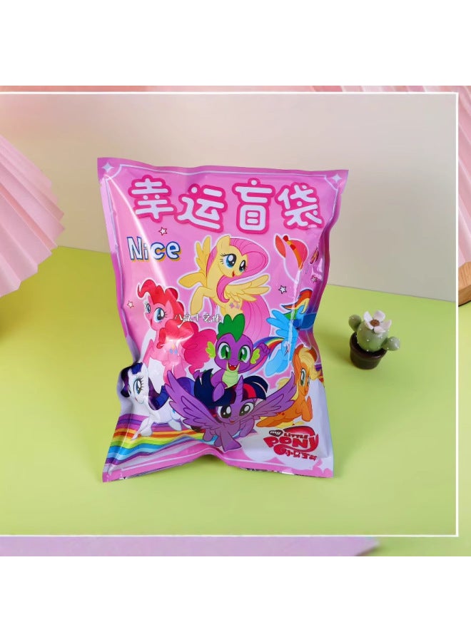Pony Stationery Blind Bag Small Gift Lucky Gift Bag Sanrio Blind Bag School Supplies Gift Bag Surprise Blind Box-Color:Sanrio Textbook Blind Bag 27*20 - Image 4