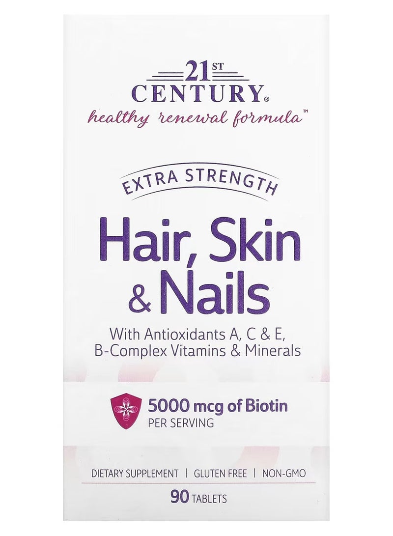 القرن الحادي والعشرون ، قوة إضافية للشعر والبشرة والأظافر، 90 قرصًا - Image 1