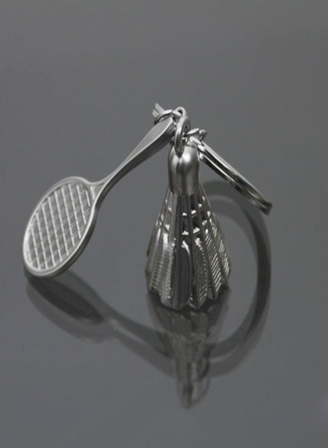 POWERTI Novel Handmade Souvenir Simulation Badminton Ping Pong Tennis Racket Shape Widgets  Creative Sports Mini Keys Chain Cars Bikes Backpack Ornaments Gifts for Sports Lovers - Image 3