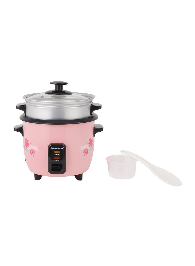 Olsenmark Rice Cooker 0.6 L 350 W OMRC2350H Pink/Silver - Image 2