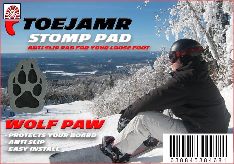 Toejamr Snowboard Stomp Pad - Wolf Paw - Gray - Image 5