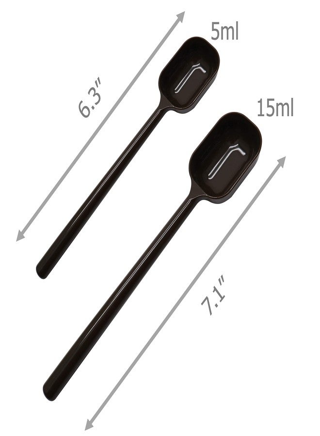 EIKS 4-Pcs Long Handle Scoop Measuring Spoons for Dry and Liquid Ingredients Coffee bean Used Apply in Kitchen Cooking Baking - Image 5