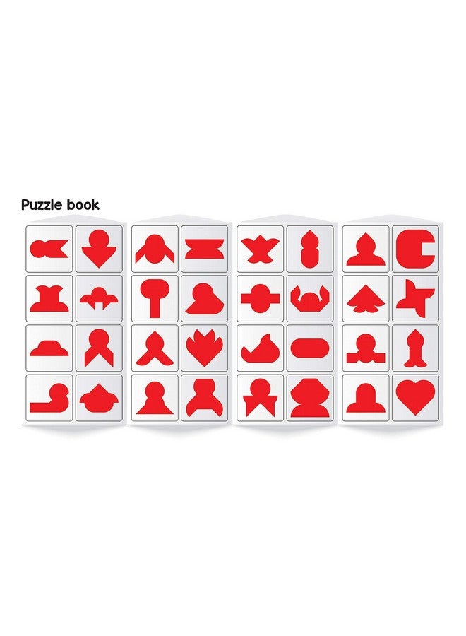 Play Panda Brain Booster Set 2 (Junior) - 56 Puzzles Designed to Boost Intelligence - with Magnetic Shapes, Magnetic Board, Puzzle Book and Solution Book - for 7 8 9 10 up to 15 Years - Image 5