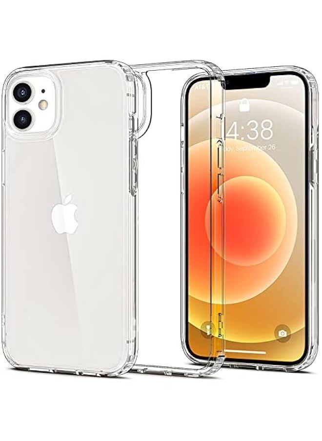 Generic INFOSUN for iPhone 12/12 Pro Case Clear Cover [Anti-Yellowing] Ultra Thin Silicone Shockproof Back Cases Transparent Protective Phone Case for Apple iPhone 12/12 Pro 6.1 inch 2020 - Crystal Clear  - Image 1