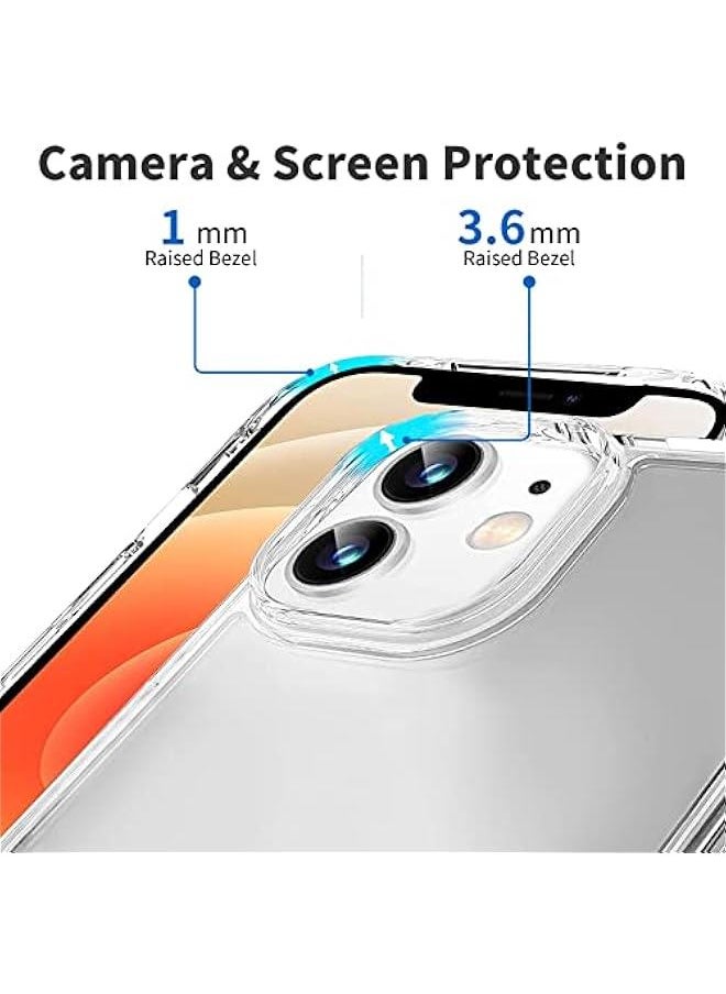 Generic INFOSUN for iPhone 12/12 Pro Case Clear Cover [Anti-Yellowing] Ultra Thin Silicone Shockproof Back Cases Transparent Protective Phone Case for Apple iPhone 12/12 Pro 6.1 inch 2020 - Crystal Clear  - Image 3