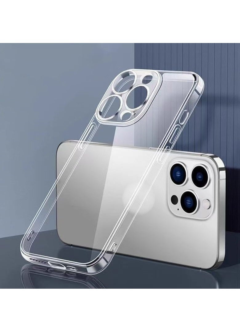 Generic INFOSUN for iPhone 12 Pro Case Clear Cover [Anti-Yellowing] Ultra Thin Silicone Shockproof Back Cases Transparent Protective Phone Case for Apple iPhone 12/12 Pro 6.1 inch 2020 - Crystal Clear  - Image 1
