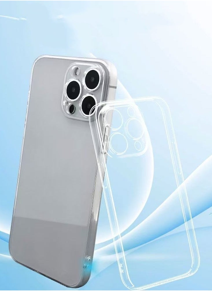 Generic INFOSUN for iPhone 12 Pro Case Clear Cover [Anti-Yellowing] Ultra Thin Silicone Shockproof Back Cases Transparent Protective Phone Case for Apple iPhone 12/12 Pro 6.1 inch 2020 - Crystal Clear  - Image 2