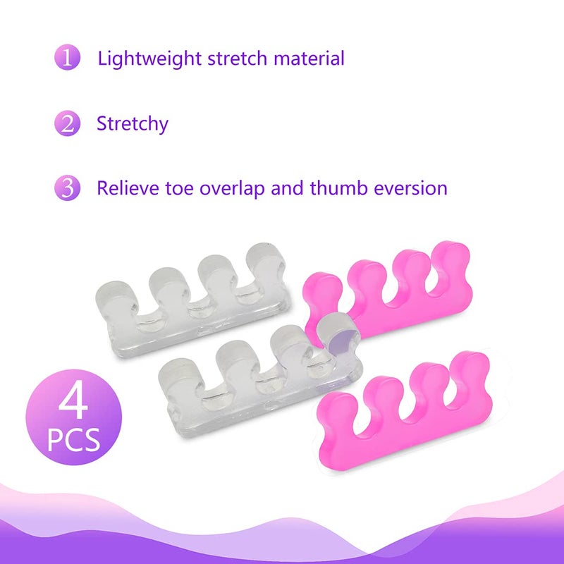 SUNFATT Toe Spacers for Women,Toe Separators for Women,Toe Separators Use for Separation of Toenails or Nails As Well As Relieve Orthopedic Bunion Symptoms - Image 3
