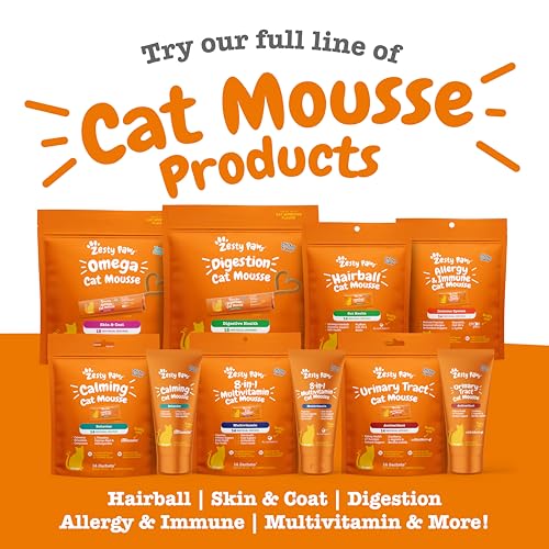 Zesty Paws Urinary Tract Cat Mousse - Kidney Support for Cats with Cranberry & D-Mannose - Healthy Cat Treats - Supports Bladder, Urinary Tract, Immune System & Gut Health - 14 Count - Image 5