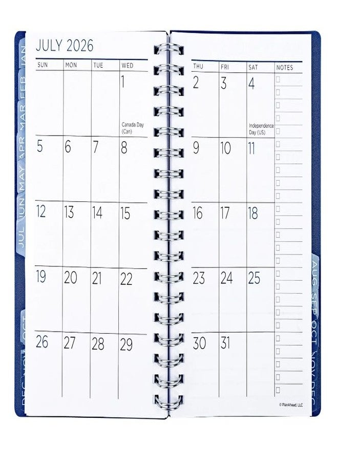 PlanAhead See IT Bigger Small, Pocket Size October 2025 - December 2026 Monthly/Weekly Planner Approx. 4" x 6" and Twin Fluorescent Pen - Image 4