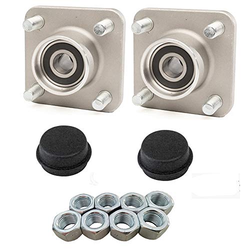 Dr.Acces Golf Cart Front Wheel Hub Assembly with Bearings&Nuts Years compatiable with Club Car DS Precedent 2003-Up Replace#102357701,2 PCS - Image 1
