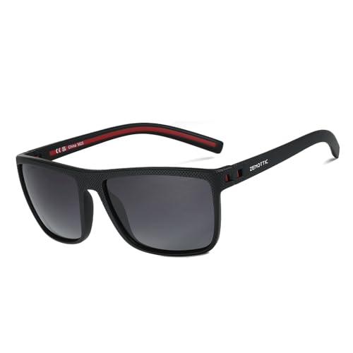 ZENOTTIC Polarized Sunglasses for Men Lightweight TR90 Frame UV400 Protection Square Sun Glasses - Image 1