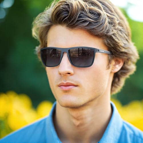 ZENOTTIC Polarized Sunglasses for Men Lightweight TR90 Frame UV400 Protection Square Sun Glasses - Image 2