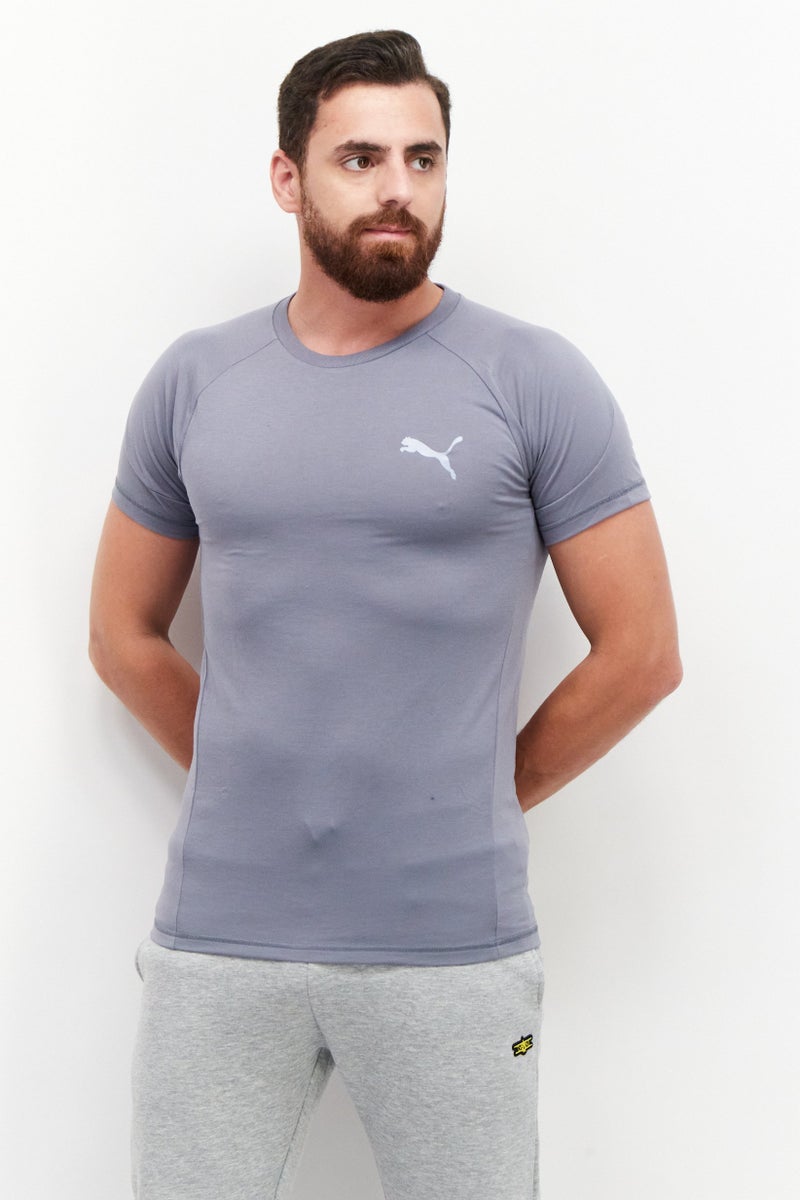 PUMA Men Sportswear Fit Short Sleeve Training T-Shirt, Grey - Image 1