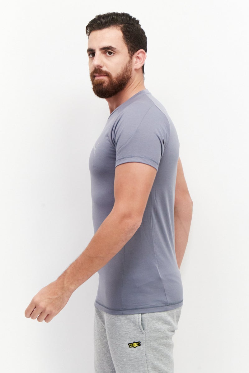 PUMA Men Sportswear Fit Short Sleeve Training T-Shirt, Grey - Image 2