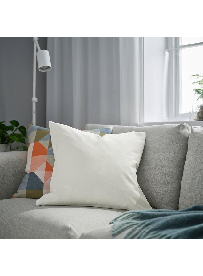 زبون غطاء وسادة، أبيض عاجي، 50×50 سم - Image 2