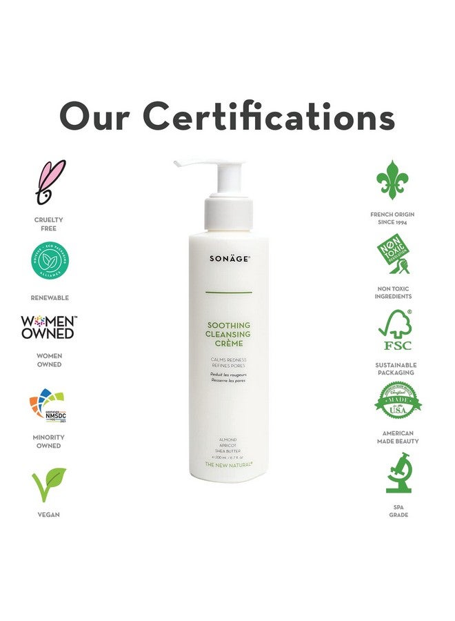 sonage Soothing Cleansing Cream | Gentle Daily Face Wash & Makeup Remover For Sensitive Skin | Balances Soothes & Cleanses - Image 5