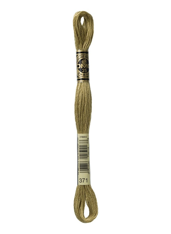 DMC 117371 Mouline Stranded Cotton Six Strand Embroidery Floss Thread Mustard 8.7Yard  - Image 2