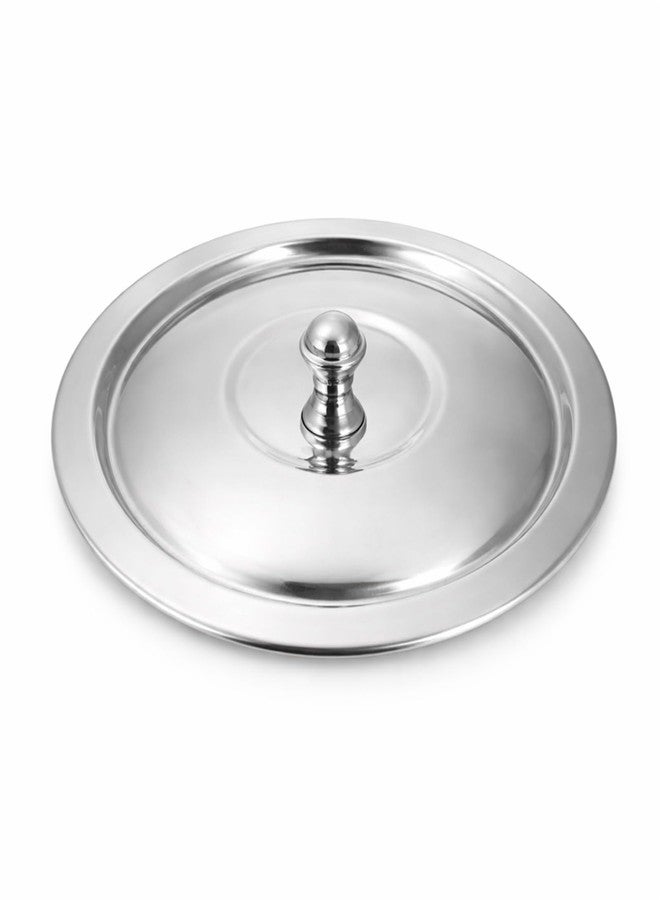 KC Stainless Steel Heavy Gauge Ciba/Lids/Tope/Cheeba Cover Set of 5 with Knob, 14.5cm, 15.5cm, 16.5cm, 18cm, 19cm - Image 4