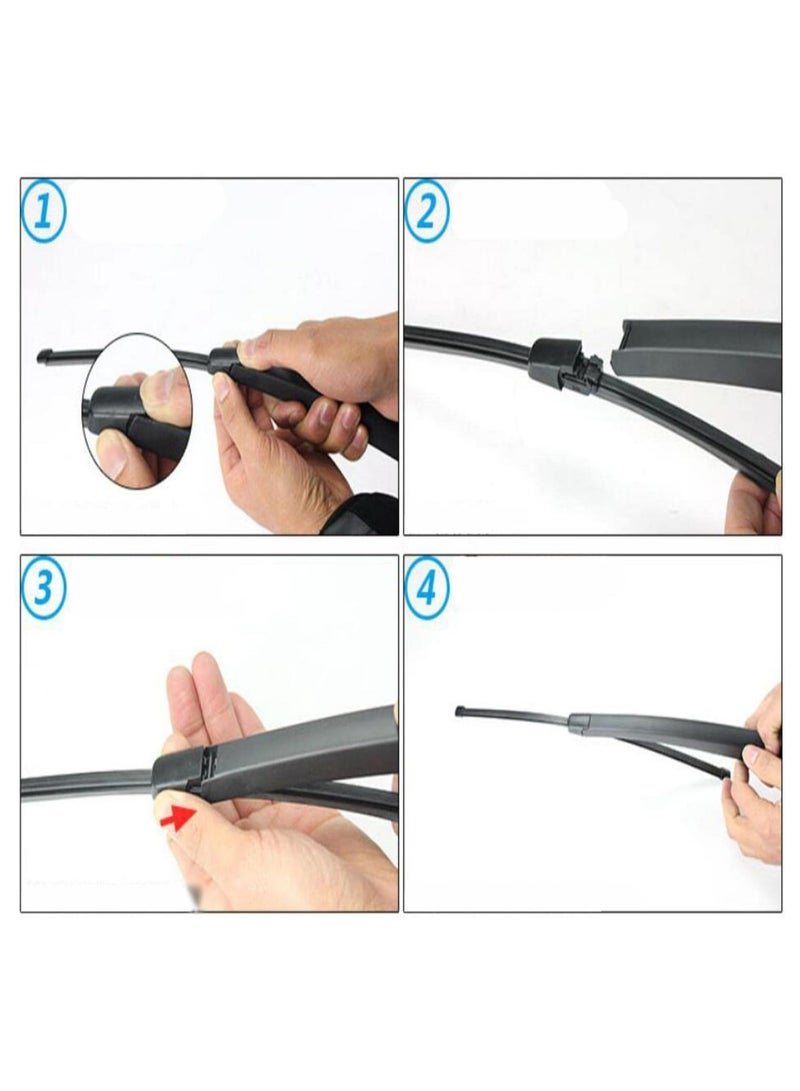 Elshafey Rear Windshield Wiper For Skoda Octavia A5 2009-2014 405mm Car Rear Window Wiper Blades And Back Wipers Arm Set - Image 4