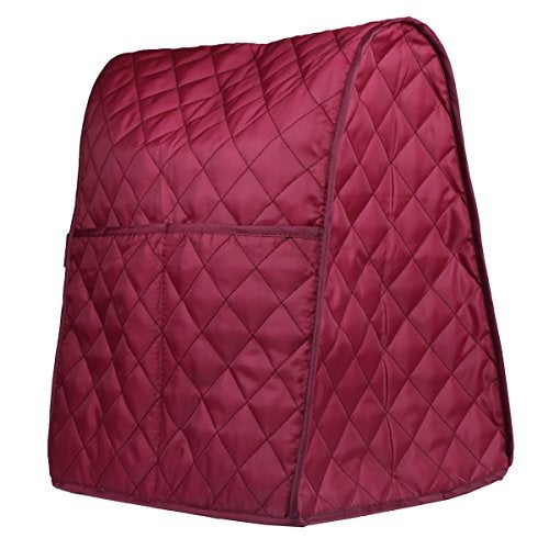 Evermarket Stand Mixer Dust Proof Cover with Pocket and Organizer Bag for Kitchenaid,Sunbeam,Cuisinart,Hamilton Mixer (Red) - Image 1