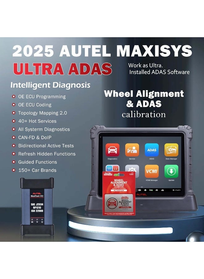 Autel Autel MaxiSys Ultra 2025 Version Full System Diagnostic Bi-Directional Scanner with 5-in-1 VCMI, Topology Map, 40+ Services, ECU Programming & Coding  - Image 3
