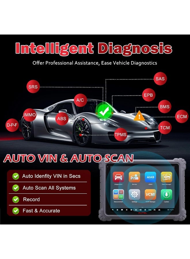 Autel Autel MaxiSys Ultra 2025 Version Full System Diagnostic Bi-Directional Scanner with 5-in-1 VCMI, Topology Map, 40+ Services, ECU Programming & Coding  - Image 4