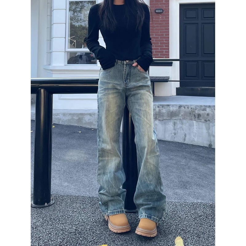 Unisex Classic Denim Jeans Loose Fit Daily Outdoor Wear - Image 4