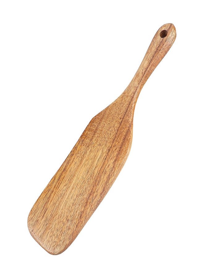 LCJAOF Wooden Spurtles - Slotted Wood Spatula for Stirring Mixing, Non-Stick Kitchen Utensils, 20cm Wooden Cooking Spatula（20.5x6cm） - Image 1