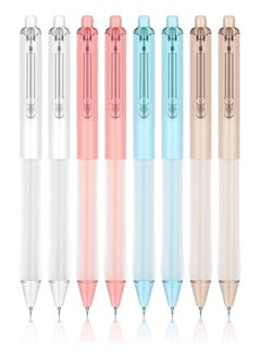 Y&D Retractable Ballpoint Pens, 12 Pcs Fine Point 0.5mm Black Ink Pens Cute Writing Pen with Soft Comfort Grip for Men Women Smooth Office School Supplies, 4 Colors  - Image 1