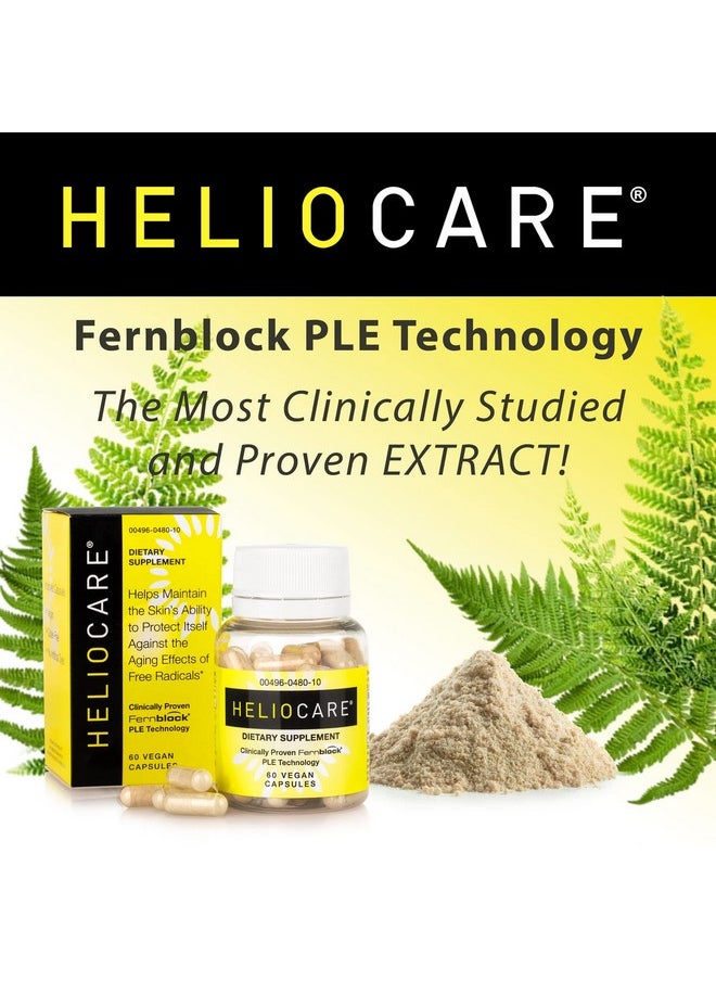 Heliocare - Skin Care Dietary Supplement: 240Mg Polypodium Leucotomos Extract Pills Antioxidant Rich Formula With Fernblock And Ple Technology 60 Veggie Capsules - Image 1