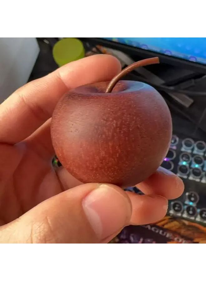 مُبَخِّر زيت عطري على شكل تفاحة برائحة الخشب، آمن بدون نار، تلقائي للمنزل والمكتب - Image 3