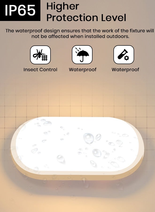 YATAI LIGHTING YATAI Modern Minimalist LED Wall Light, 20W, Oval Design, 4000K Warm White for Indoor & Outdoor Spaces,,Ideal for Bedroom,Dining room and hall and Bedside - Image 2