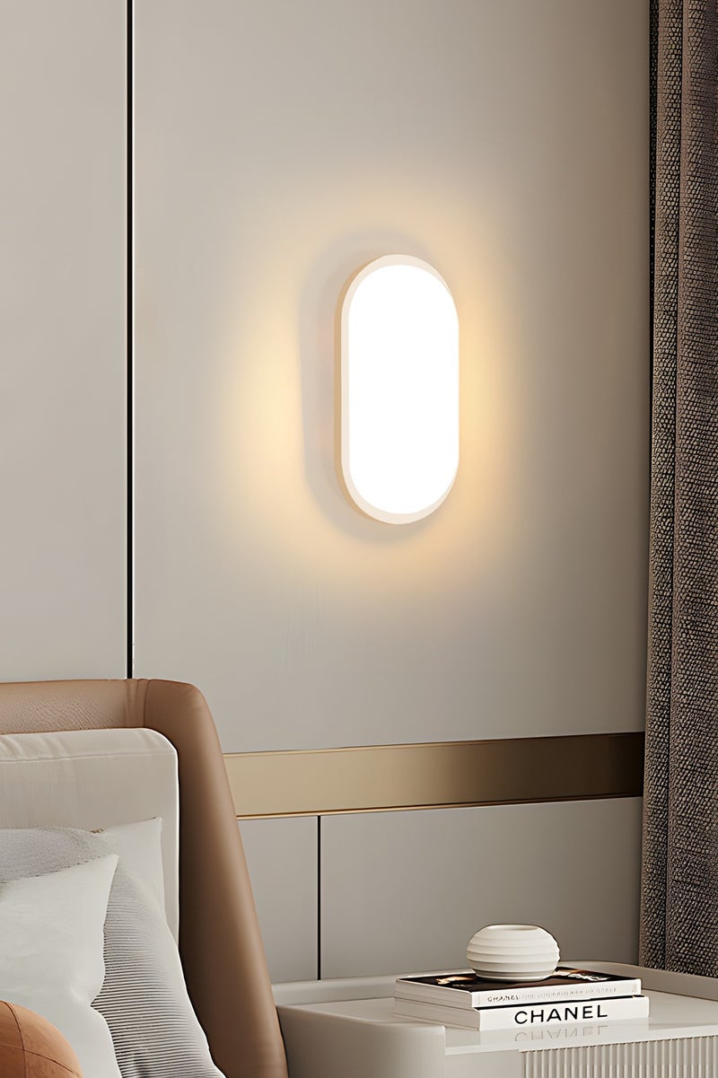 YATAI LIGHTING YATAI Modern Minimalist LED Wall Light, 20W, Oval Design, 4000K Warm White for Indoor & Outdoor Spaces,,Ideal for Bedroom,Dining room and hall and Bedside - Image 5