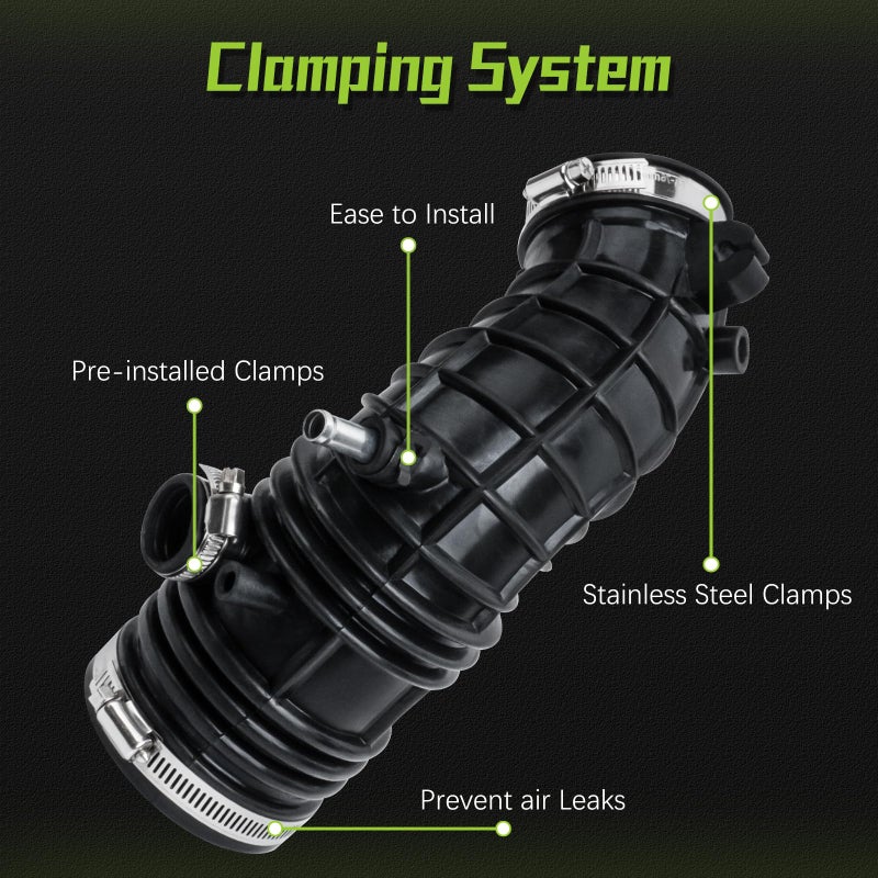 VINMS 17228-RAA-A00 Engine Air Intake Hose Tube With Clamps for Honda 2003 2004 2005 2006 2007 Accord 2.4L 17228RAAA00 696-739 696739 - Image 4