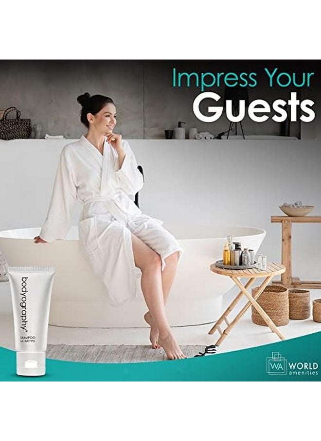 world amenities - Bodyography Blanc- Hand And Body Lotion | 1.4Oz | Vanilla White Tea, Mini Travel Size Toiletries (100% Recyclable Tube With Flip Top Cap) Hotel Amenities, Suitable For All Skin Types - Image 1