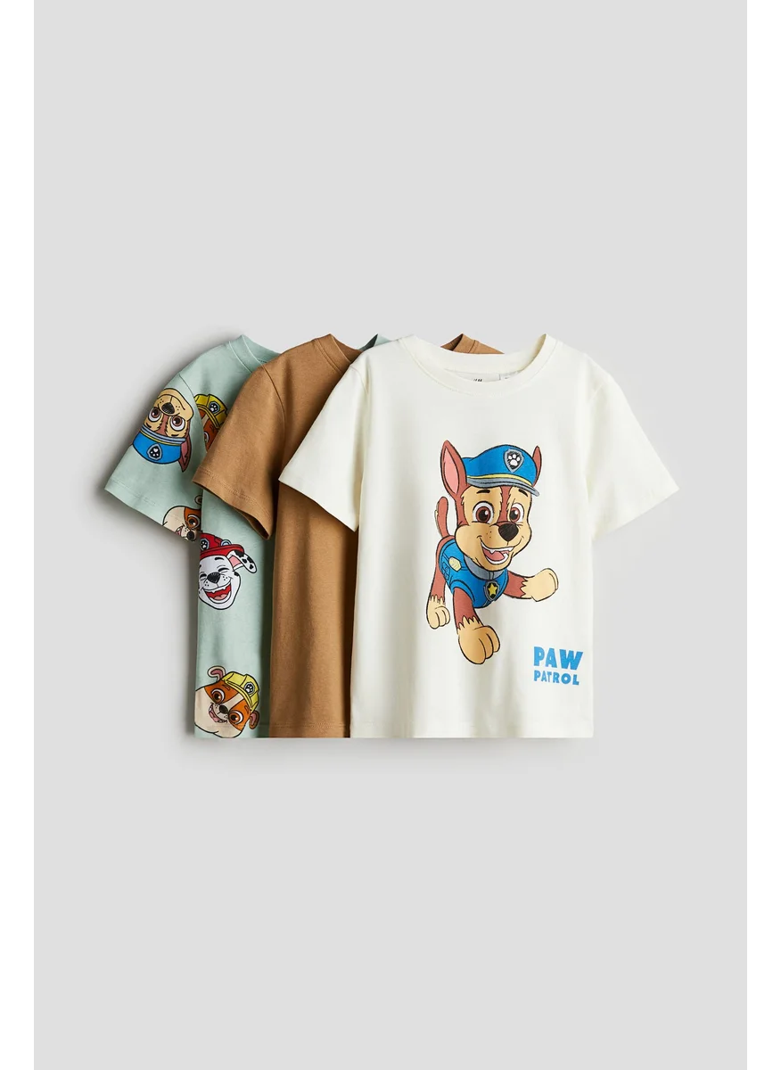 H&M 3-Pack Printed T-Shirts
