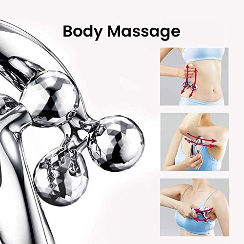 Bhavyam 3d manual roller face body massager skin lifting wrinkle remover for women double chin reducer skin tightening faces lifting roller faces care jawline shaper rollers toner(1pcs/small) - Image 3
