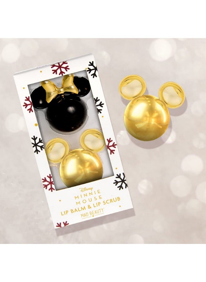 Mad Beauty Minnie Mouse Lip Balm & Lip Scrub Duo Set Vanilla Lip Scrub & Cranberry Lip Balm Smooth & Soothe For Soft Lips Moisturizing Nourishing Lip Kit Great Gift For Disney Fans  - Image 4