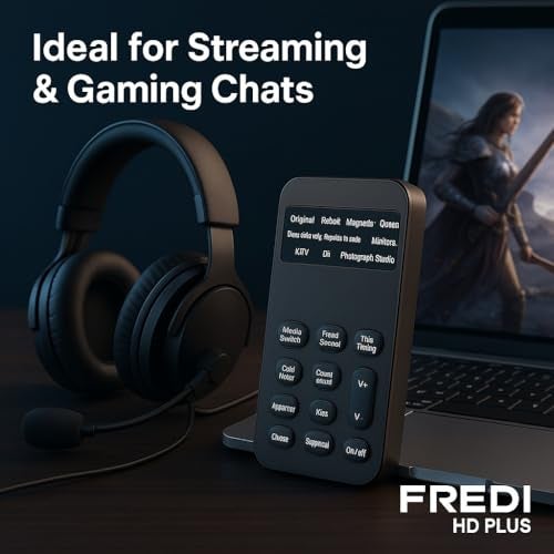 FREDI HD PLUS ‎FREDI HD PLUS Mini Portable Voice Changer Device | Multi-Effect Sound Modulator with 12+ Modes, Noise Reduction & USB Rechargeable | Compatible with Mobile, Laptop, iPhone, Android & PS4/PS5 - Image 5