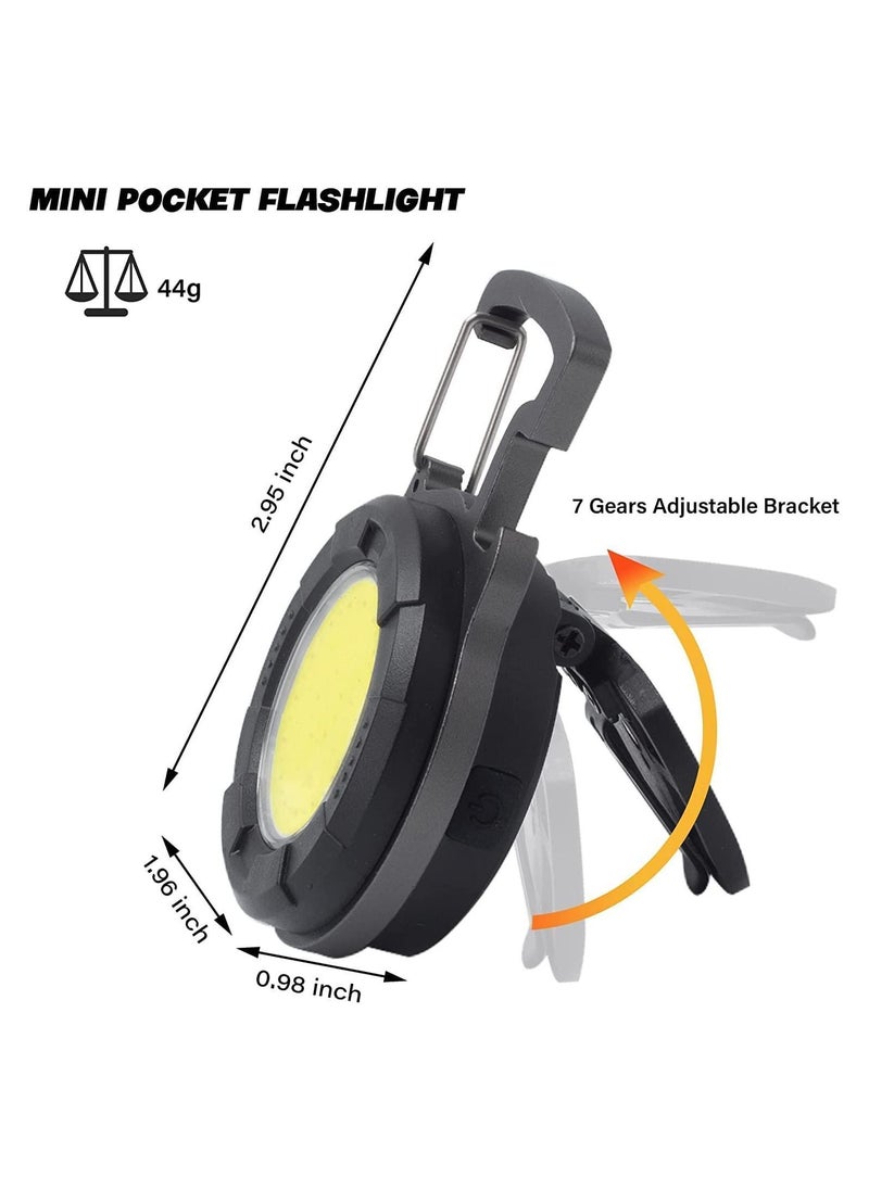 Generic Mini COB Keychain Torch 500 Lumens LED Rechargeable 4 Light Modes Portable Charging With Folding Stand Bottle Opener And Magnet Base For Fishing Camping Emergency Lighting 500MAH P  - Image 4