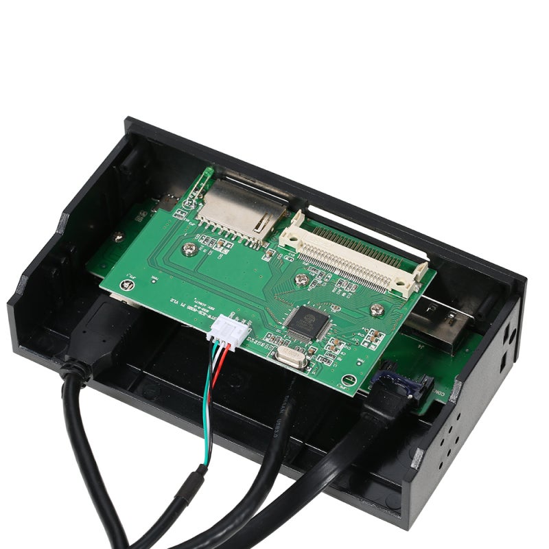 5.25" Internal Card Reader: High Speed USB 3.0 & Type-C Interface - 6 Card Slots for Multiple Formats - Durable Build for Desktop PC Front Panel Drive Bay Installation - Image 4