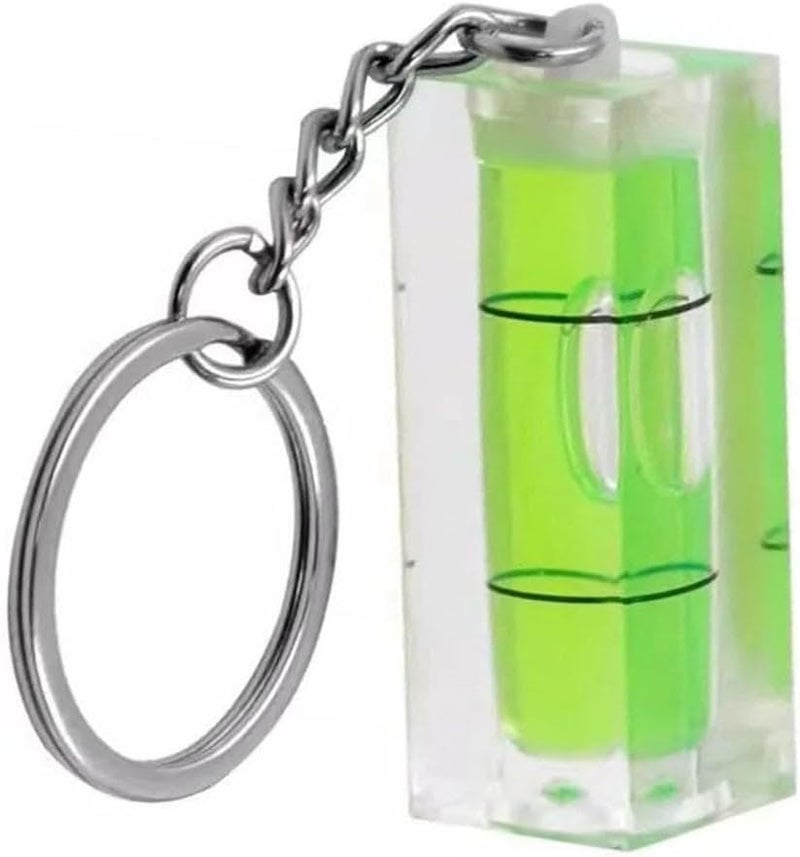 Mini Square Bubble Level Green Plastic Pocket Size for Carpentry Photography - Image 2